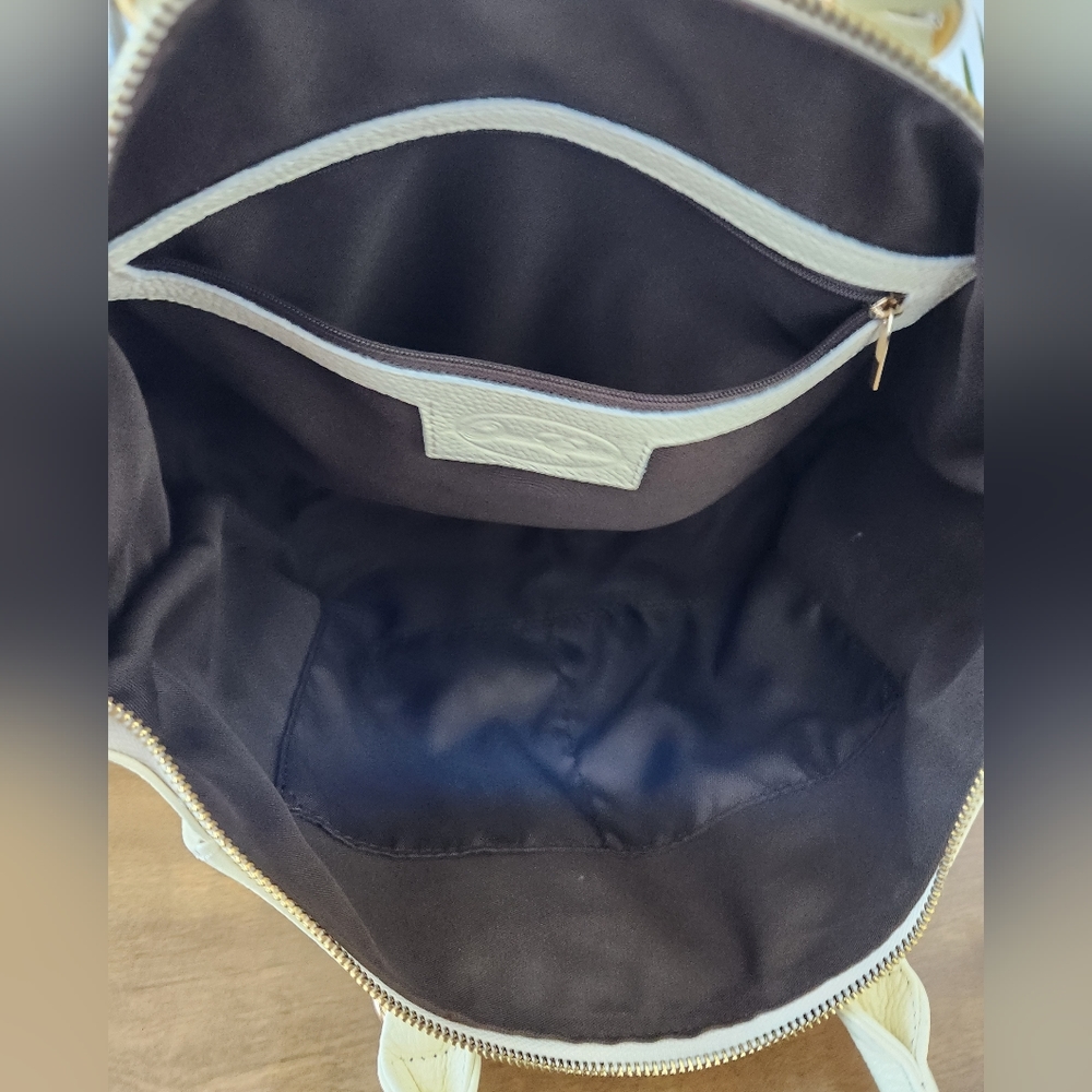 Onna Ehrlich Leather Satchel Ivory - Picture 11 of 13